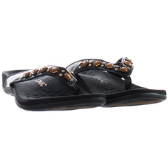 Vionic Loriana Black Womens Flip-Flops