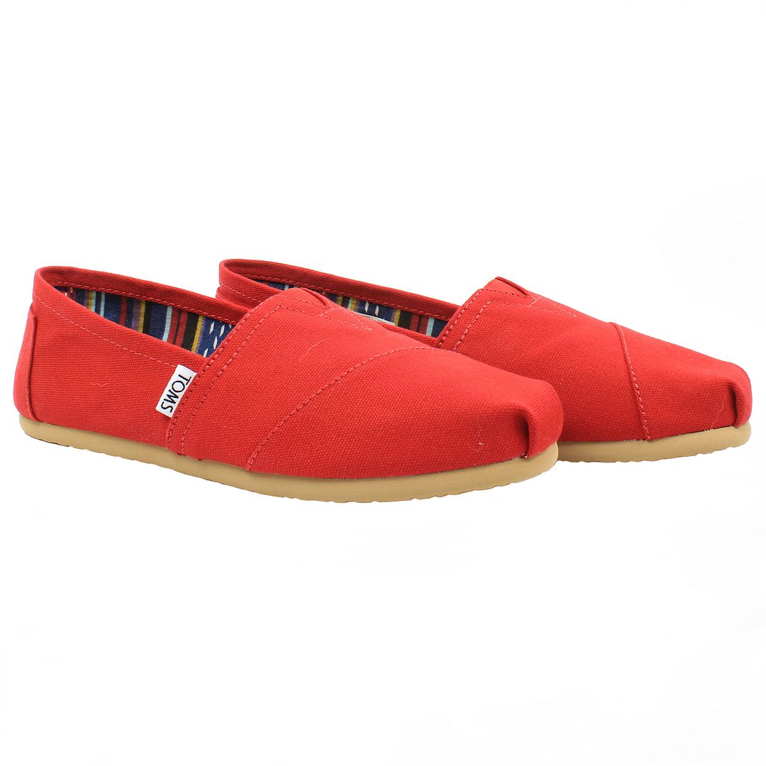 Toms Alpargatas Womens Red Plimsolls NO BOX