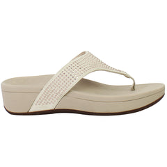 Vionic Pacific Naples Womens Beige Flip-Flops