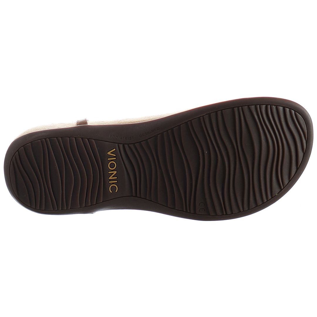 Vionic Kirra Womens Brown Flip-Flops