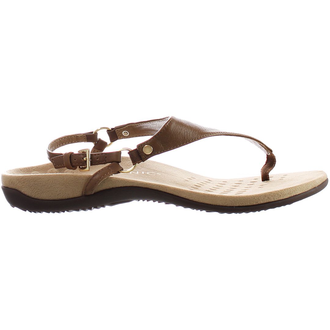 Vionic Kirra Womens Brown Flip-Flops