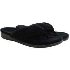 Vionic Gracie Terry Womens Black Flip-Flops