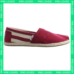 Toms University Classic Alpargata Red Womens Shoes NO BOX