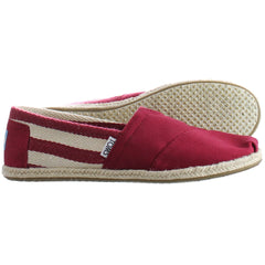 Toms University Classic Alpargata Red Womens Shoes