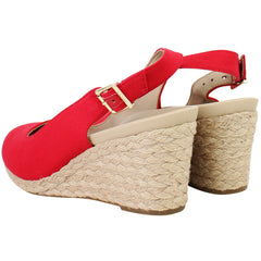 Vionic Coralina Womens Red Wedges