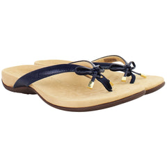Vionic Rest Bellaii Lizard Womens Navy Flip-Flops