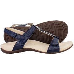 Vionic Farra Lizard Womens Navy Sandals