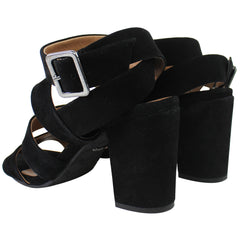 Vionic Perk Blaire Womens Black Heeled Sandals