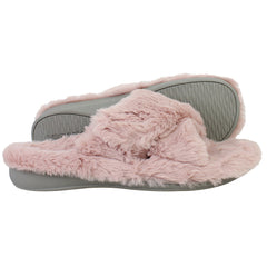 Vionic Relax Plush Womens Pink Slippers