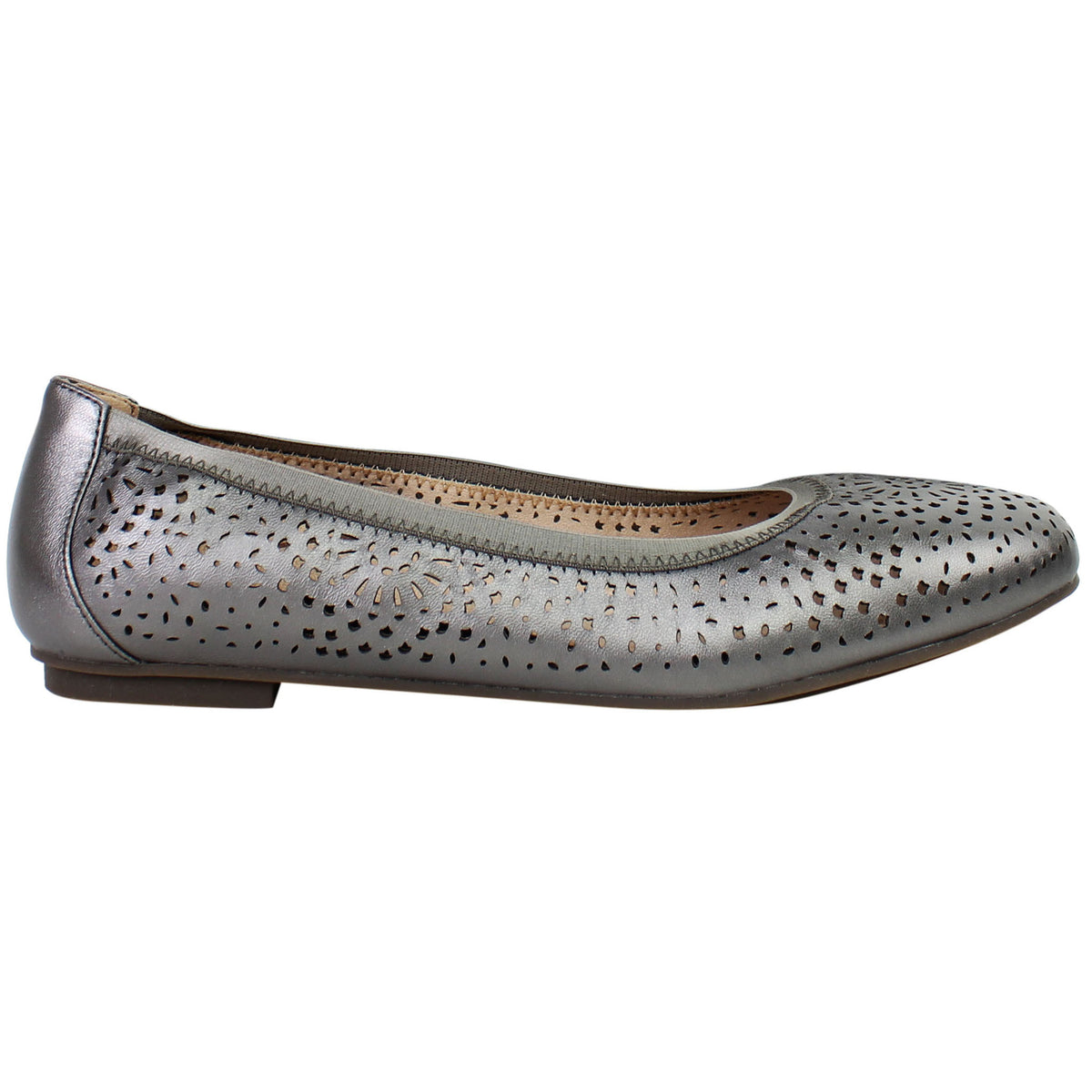 Vionic Robyn Perf Met Womens Silver Shoes