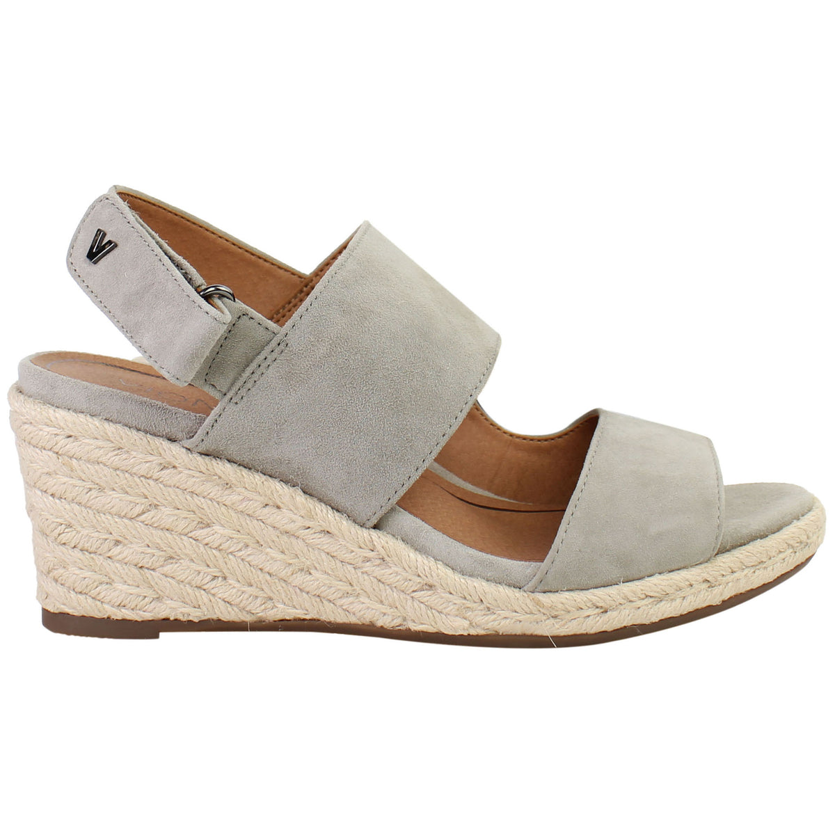 Vionic Brooke Sde Womens Grey Wedges
