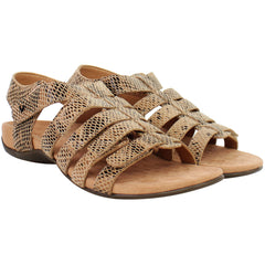 Vionic Rest Harissa Snake Womens Brown Sandals