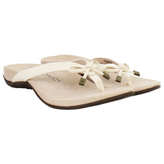 Vionic Bella II Woven Womens Beige Flip-Flops