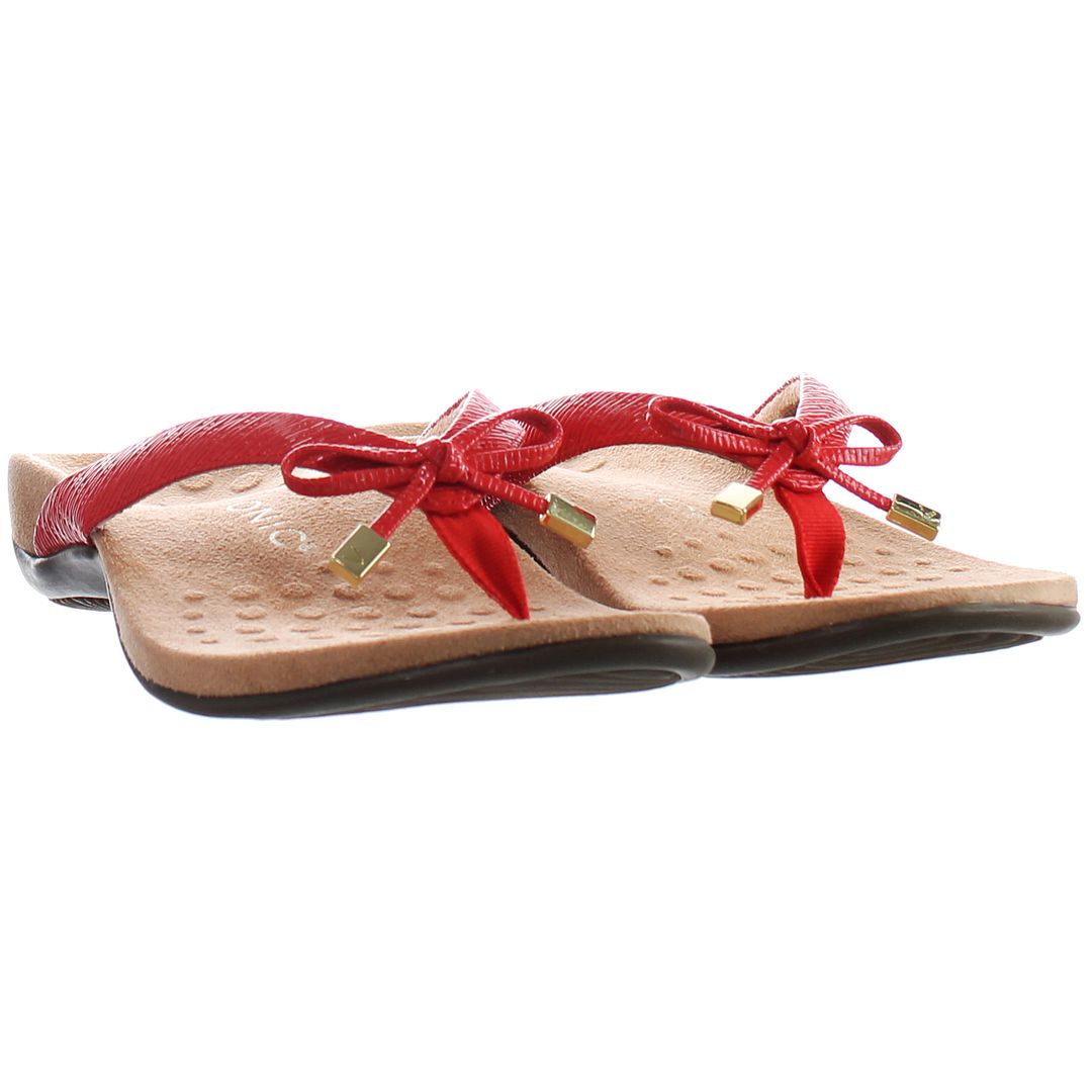 Vionic Bellaii Red Womens Flip-Flops