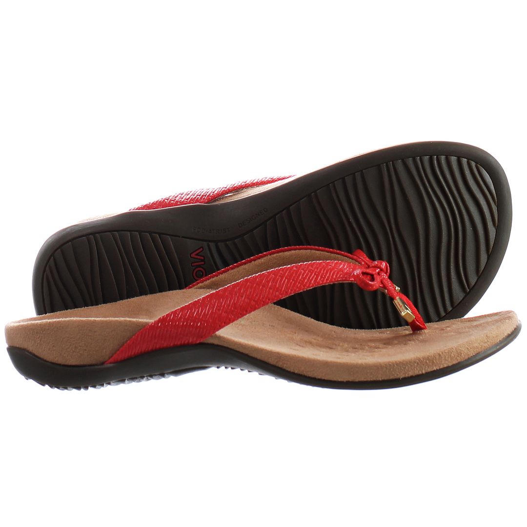 Vionic Bellaii Red Womens Flip-Flops