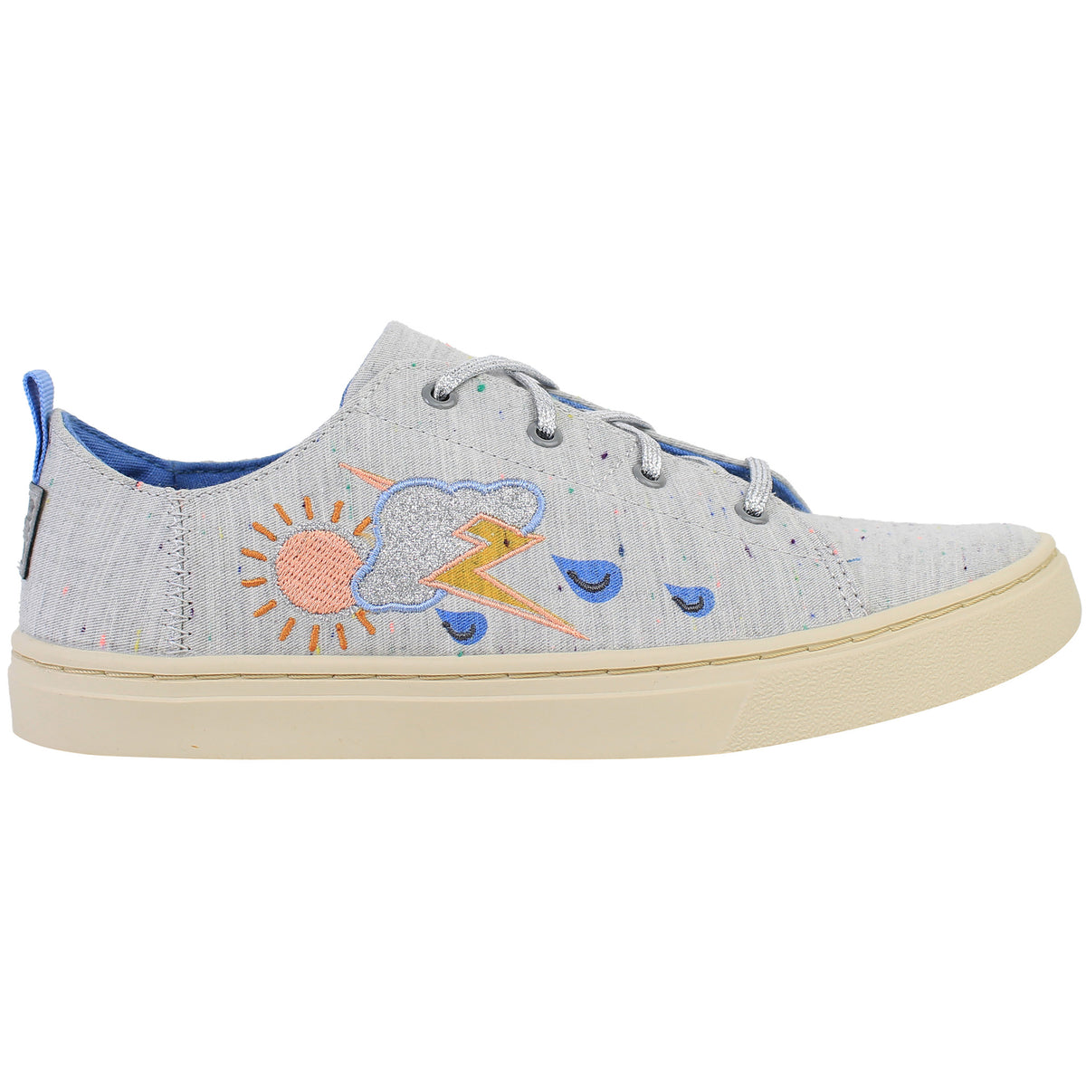 Toms Lenny Kids Light Grey Plimsolls