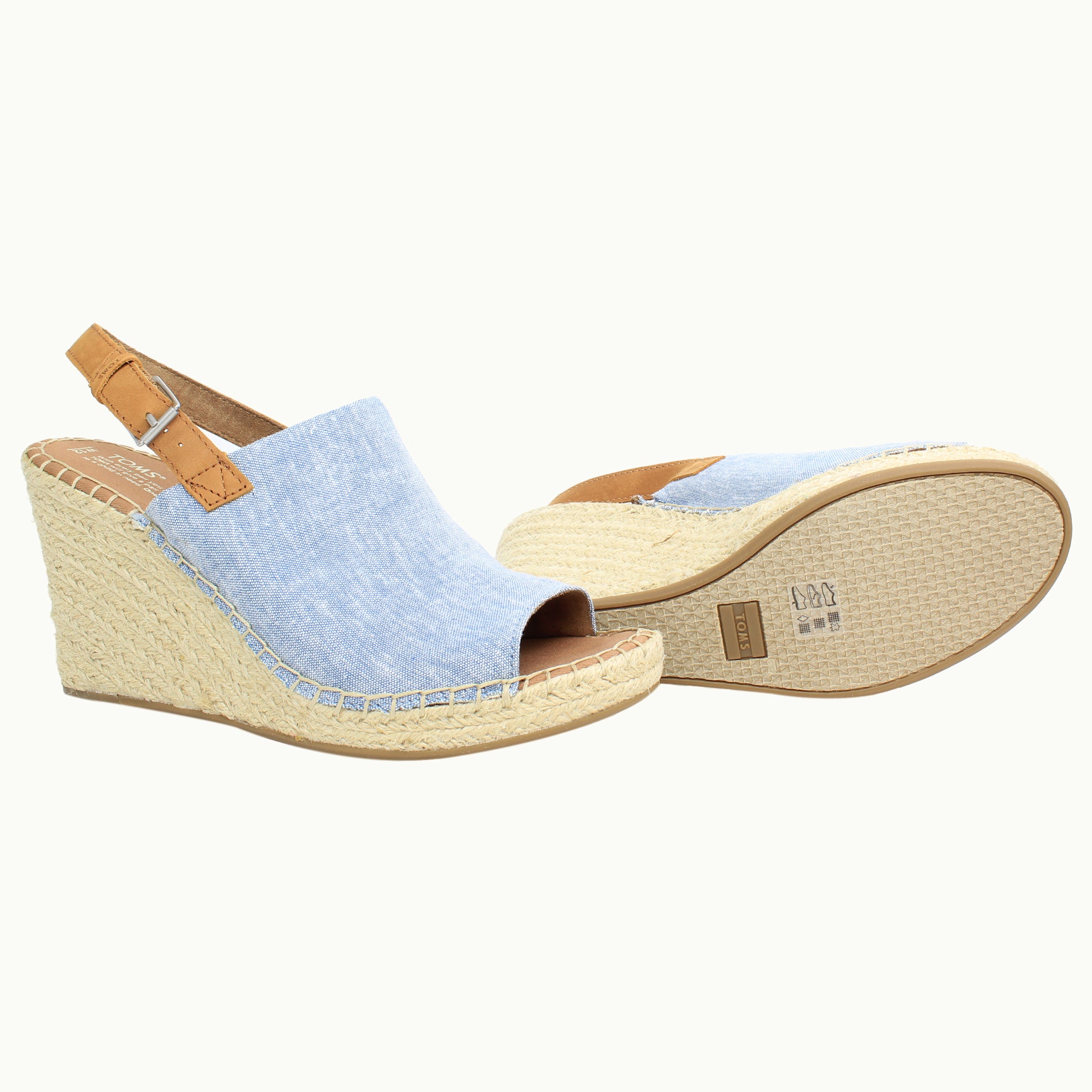 Toms Monica  Blue Womens Sandals NO BOX