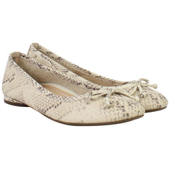 Vionic Embossed Snake Womens Cream Shoes