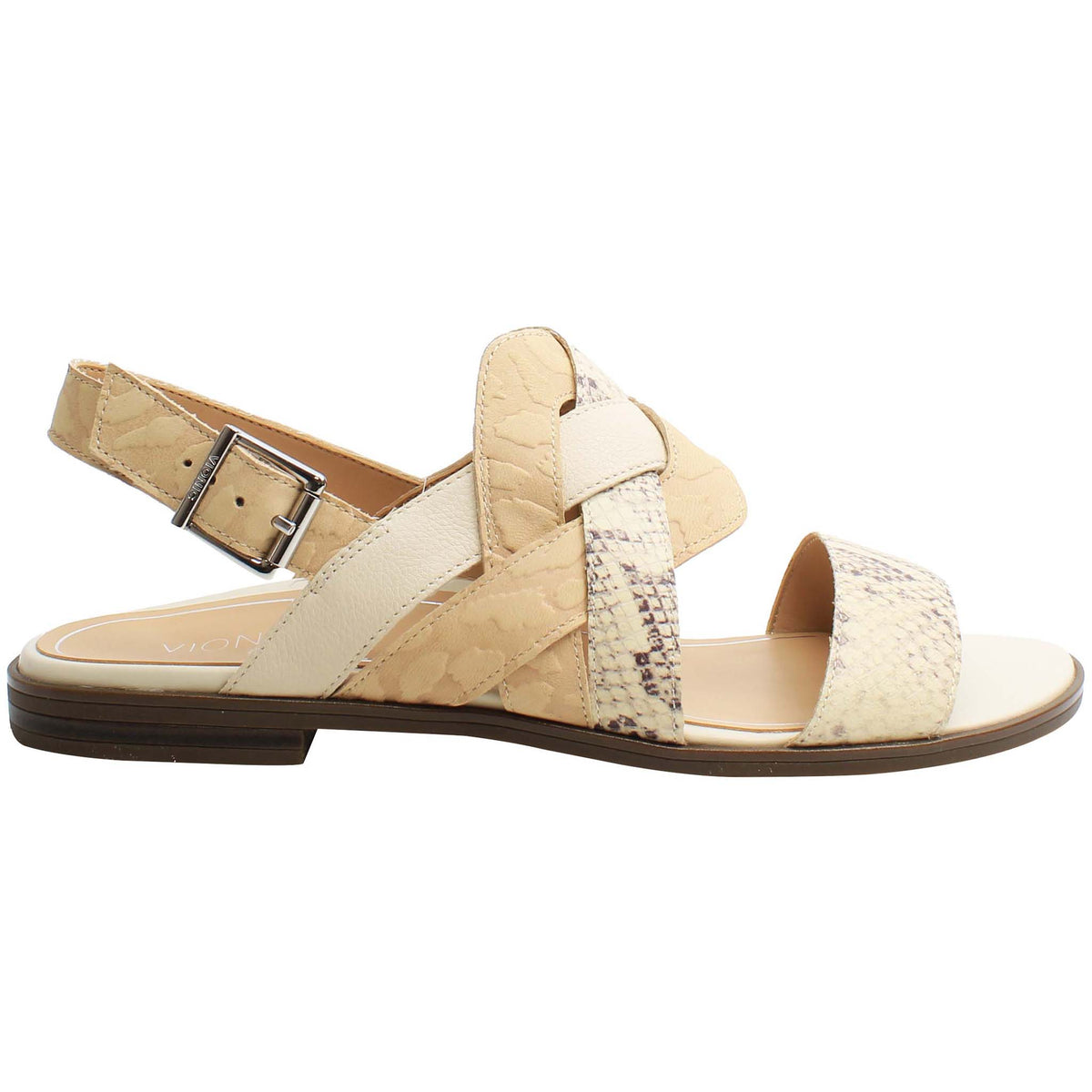 Vionic Kendra Snake Womens Beige Sandals