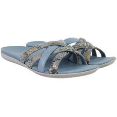 Vionic Dava Womens Blue Sliders