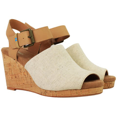 Toms Tropez Womens Brown Wedges