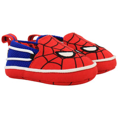 Toms x Marvel Spiderman Face Print Kids Red Espadrilles