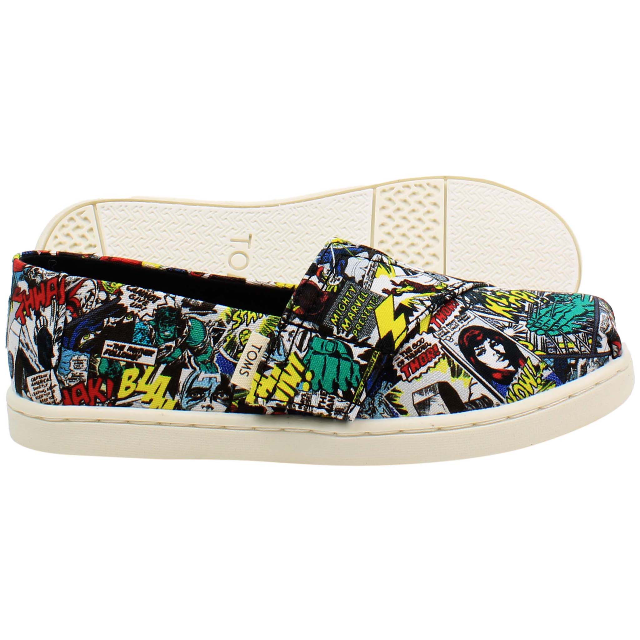 Toms Classic Marvel Print Kids Multicoloured Espadrilles