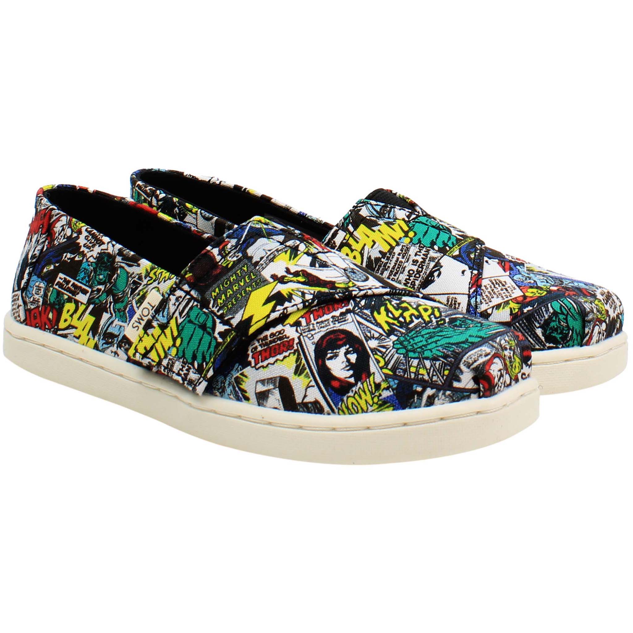 Toms Classic Marvel Print Kids Multicoloured Espadrilles