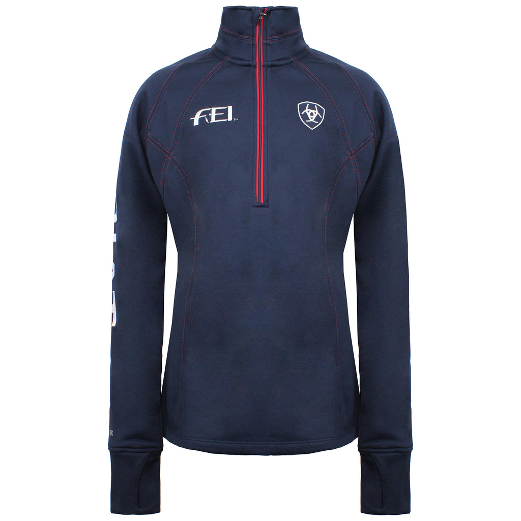 Ariat Fei Tek Team Womens Navy Sweater