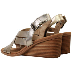 Toms Gracie Womens Gold Wedges