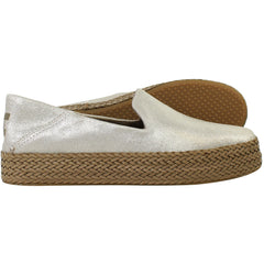 Toms Carolina Womens Silver Espadrilles