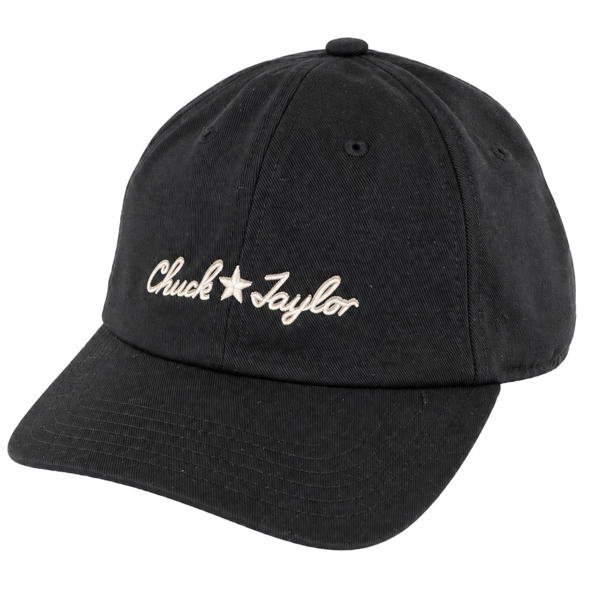 Converse x Chuck Taylor Large Logo Black Baseball Cap