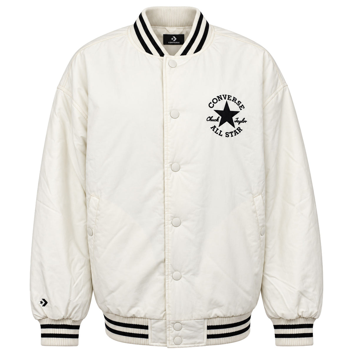 Converse All Star Varsity Mens White Bomber Jacket