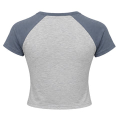 Converse x Chuck Taylor Raglan Womens Grey T-Shirt