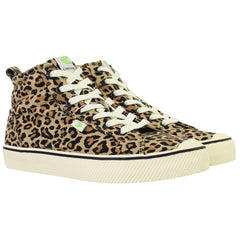 Cariuma OCA High Stripe Leopard Print Unisex Brown Plismolls