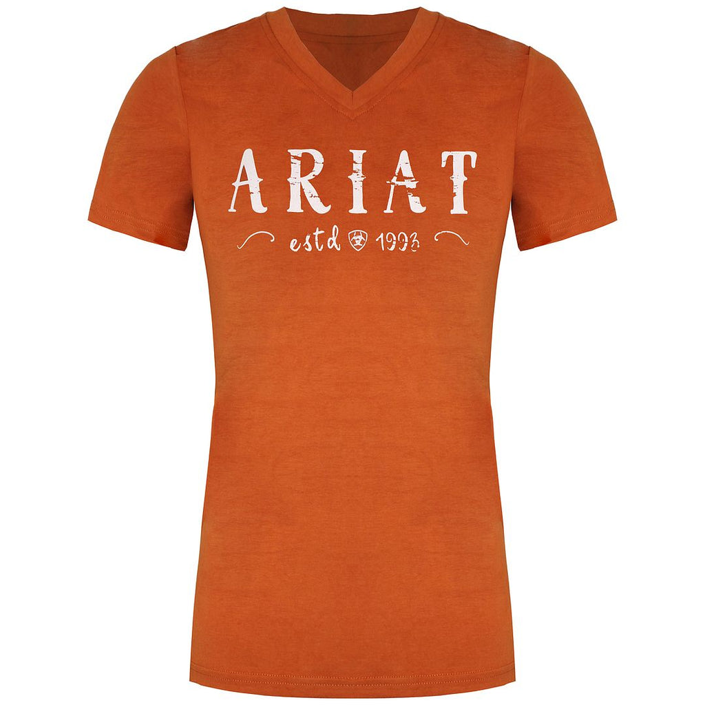 Ariat Logo Womens Orange T-Shirt