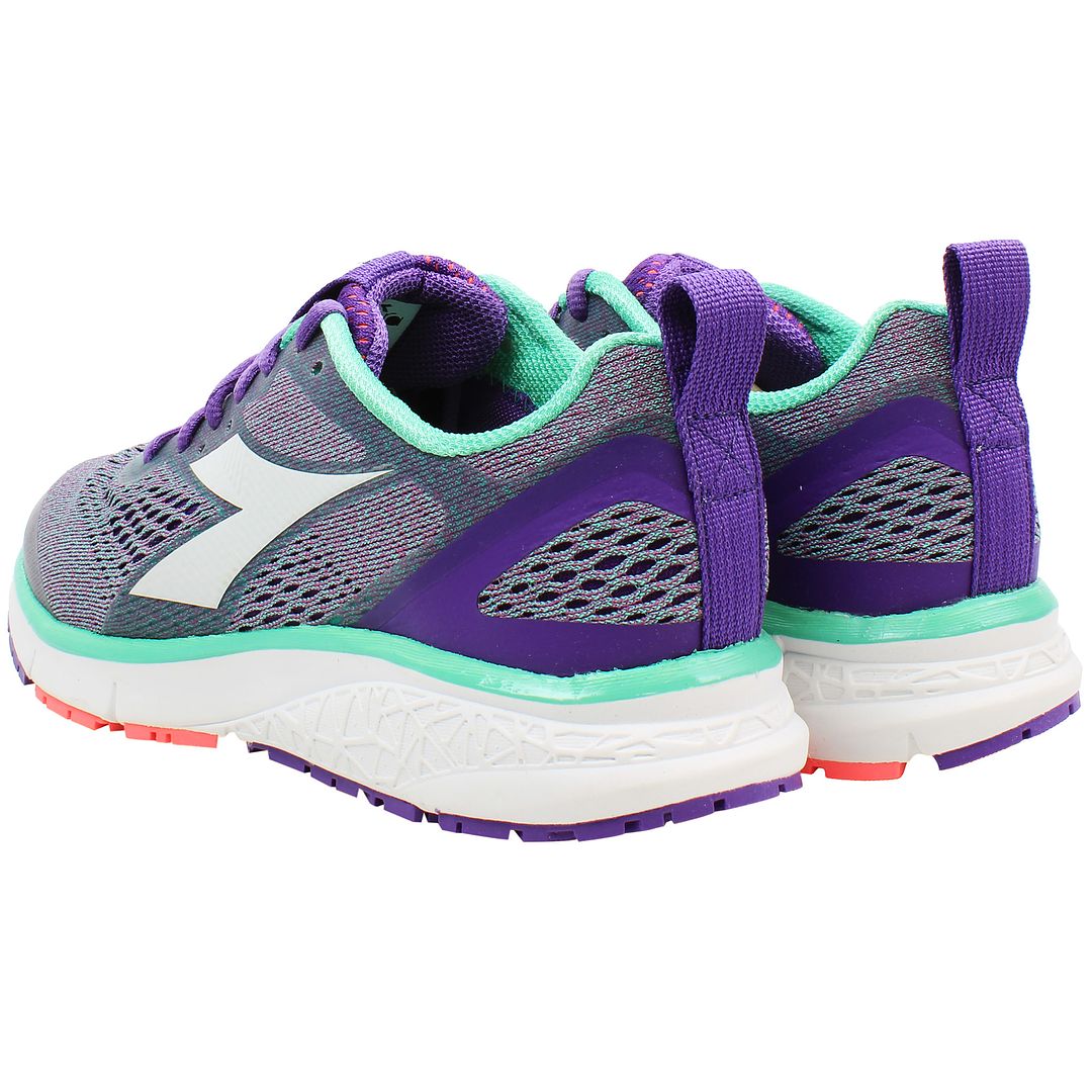 Diadora Kuruka 2 Womens Grey/Purple Running Shoes