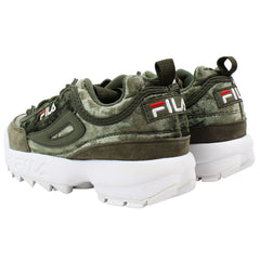 Fila Disruptor V Low Womens Green Trainers