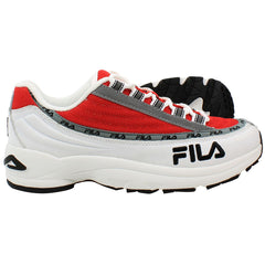 Fila DSTR97 Mens White/Red Trainers