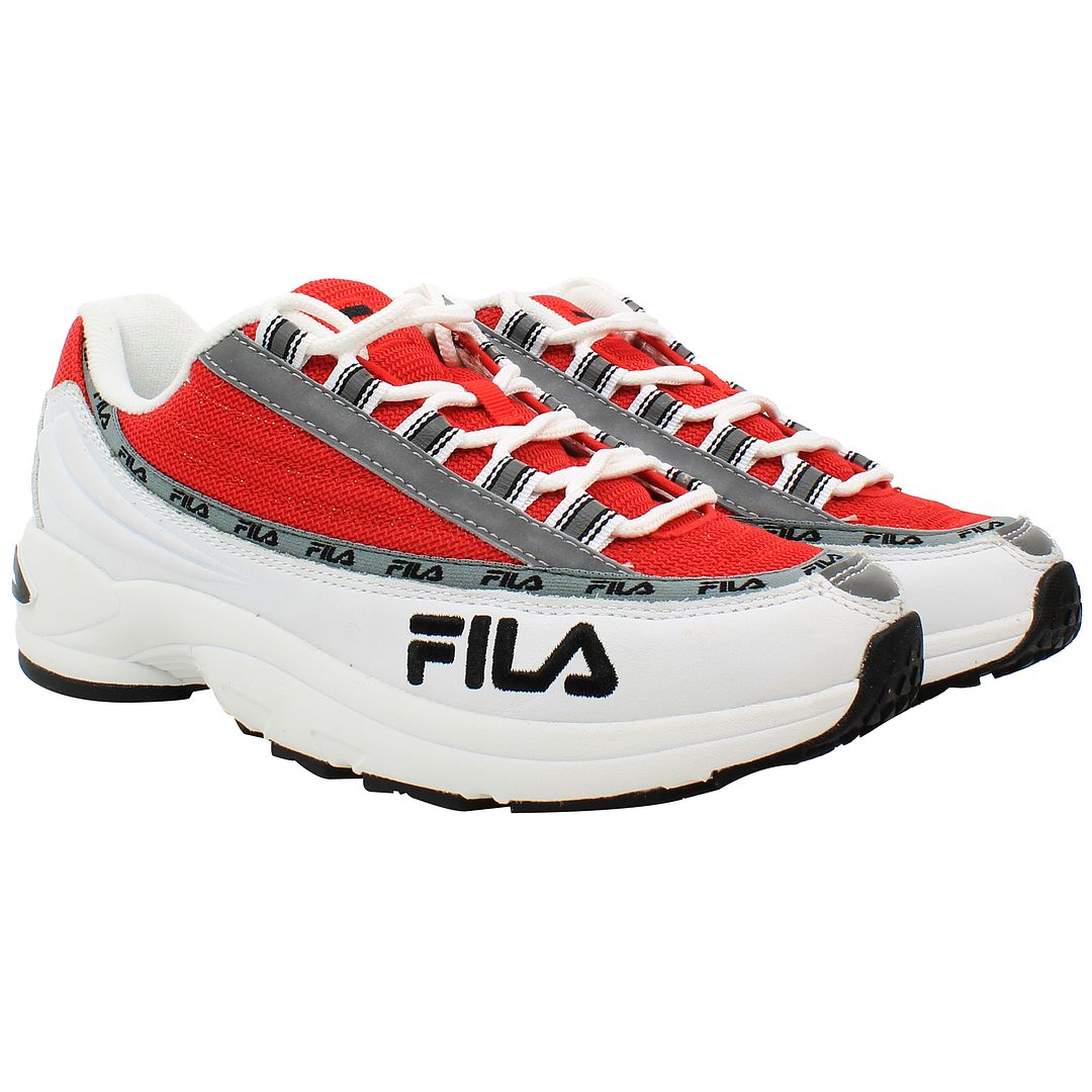 Fila DSTR97 Mens White/Red Trainers