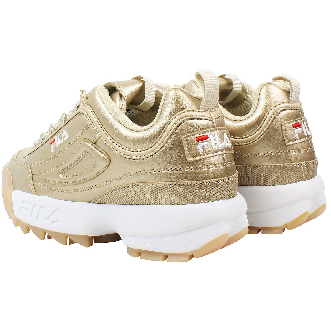 Fila Disruptor Womens Gold Trainers