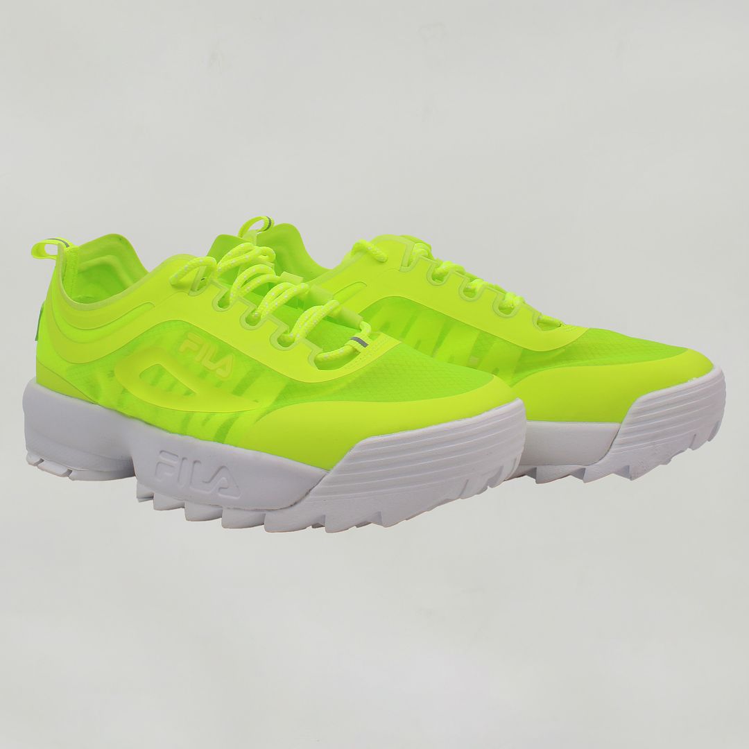 Fila Disruptor Run Womens Yellow Trainers NO BOX