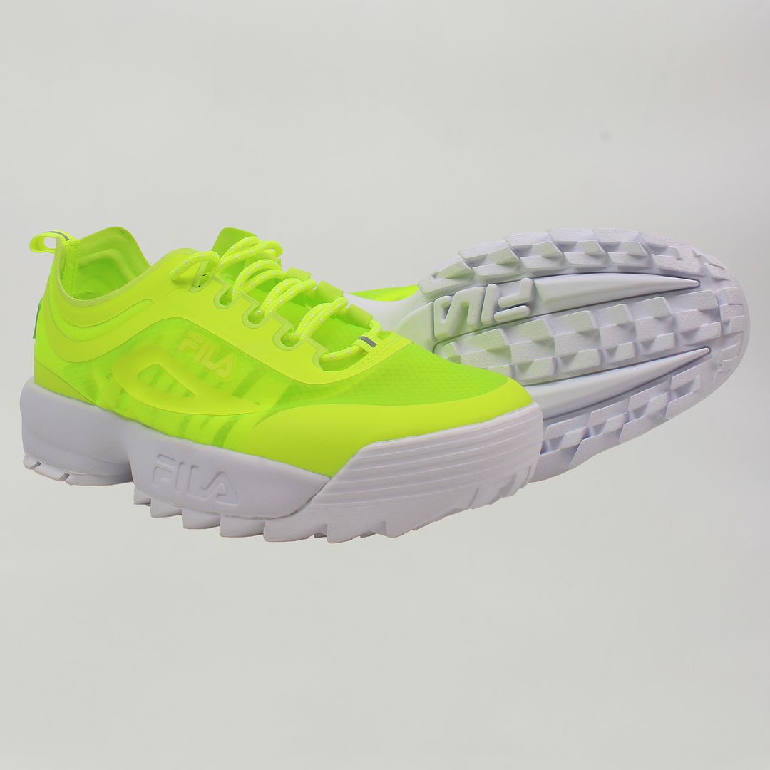 Fila Disruptor Run Womens Yellow Trainers NO BOX