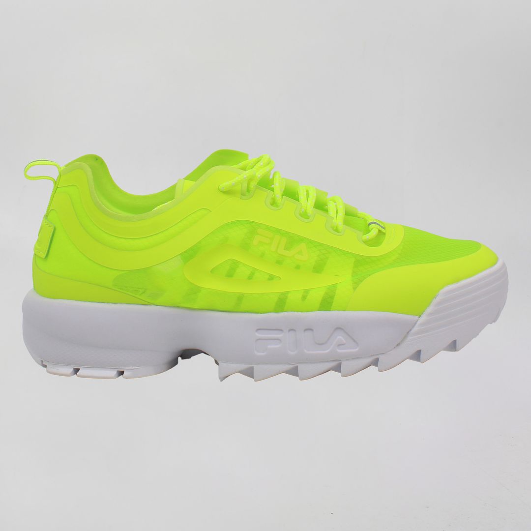 Fila Disruptor Run Womens Yellow Trainers NO BOX