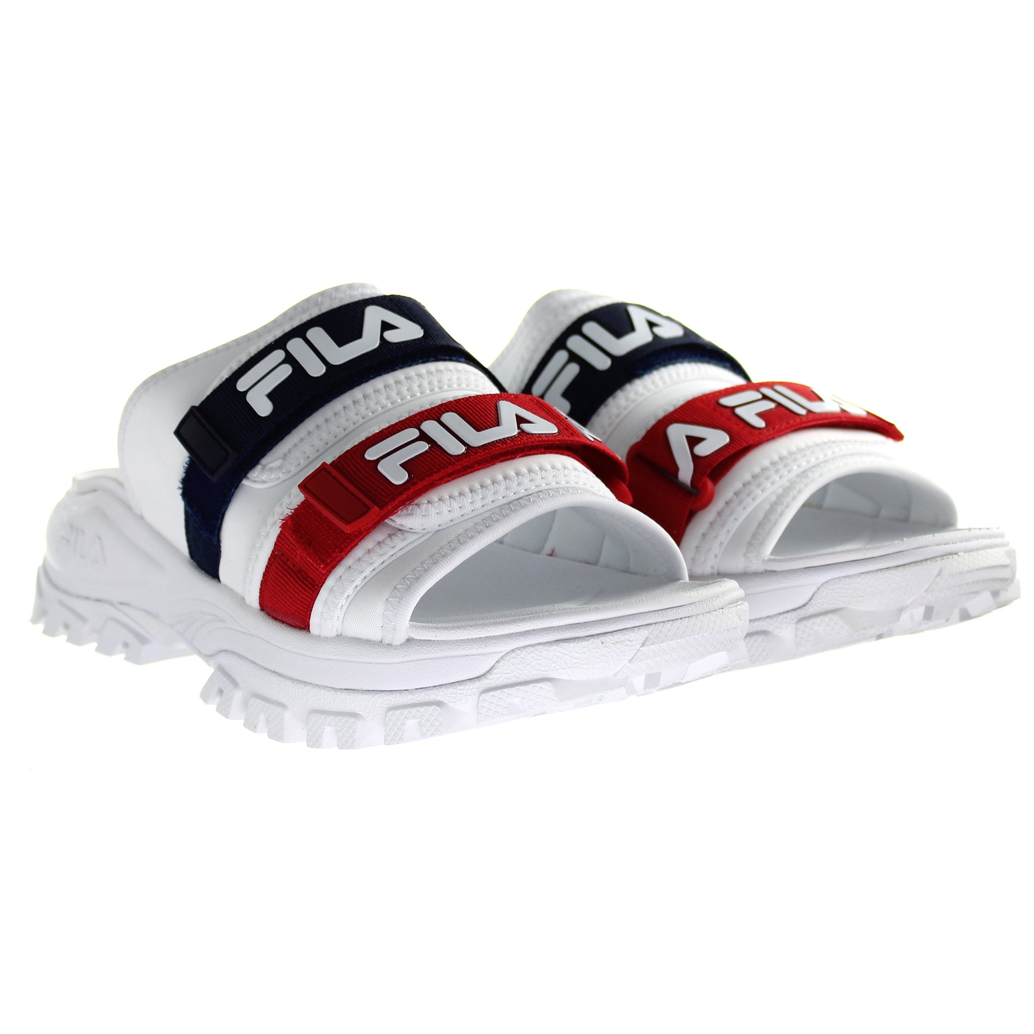 Fila Outdoor Womens White Sliders