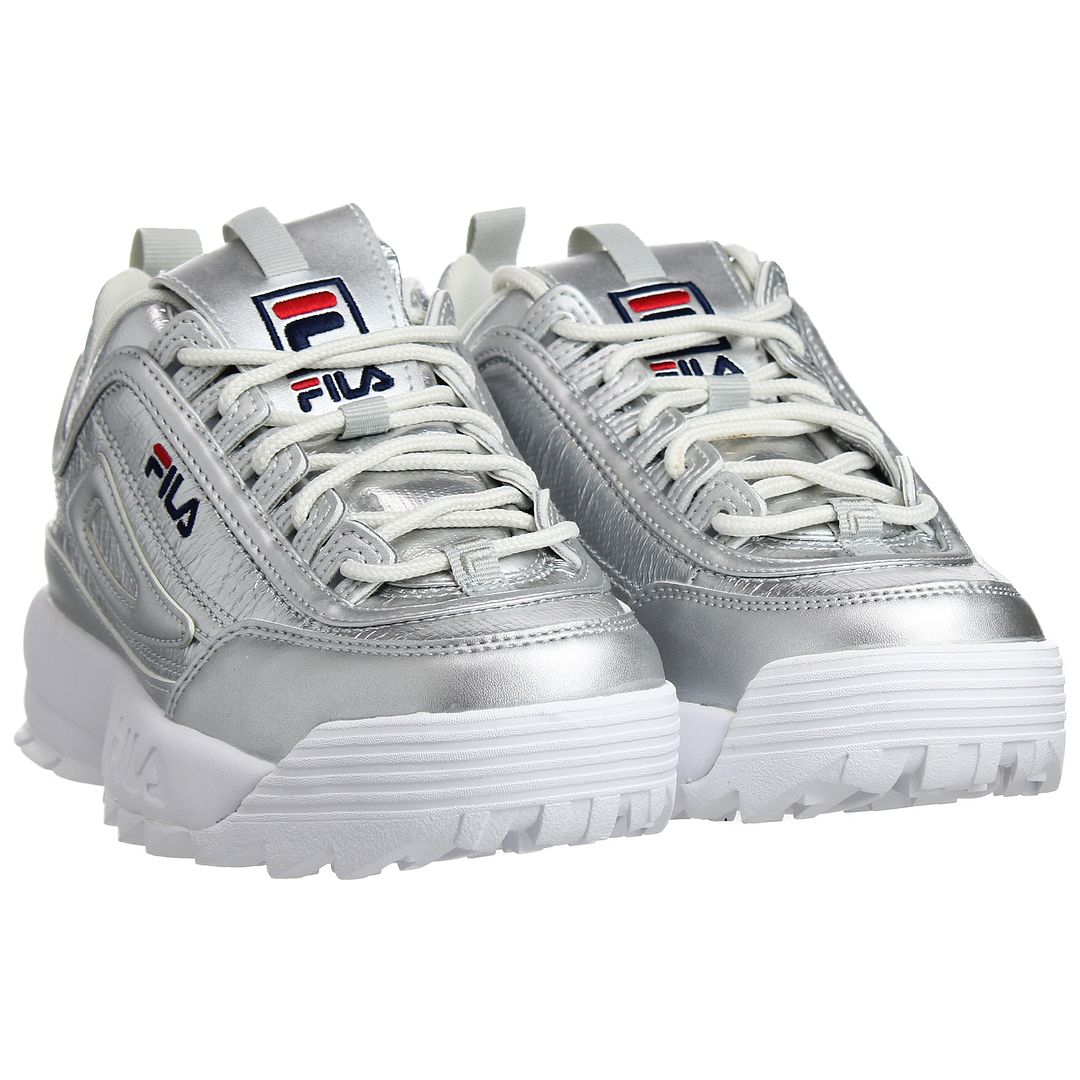 Fila Disruptor F Low Womens Silver Trainers