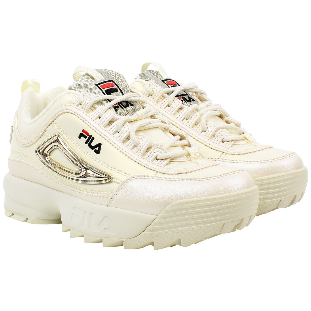 Fila Disruptor N Low Womens Beige Trainers