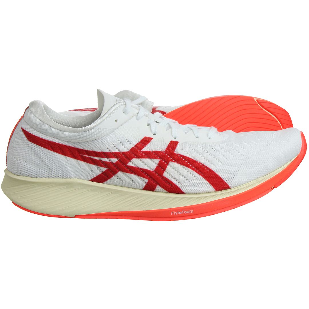 Asics MetaRacer Mens White Running Trainers