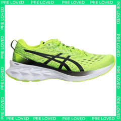 Asics NovaBlast 22 Mens Green Running Trainers NO BOX