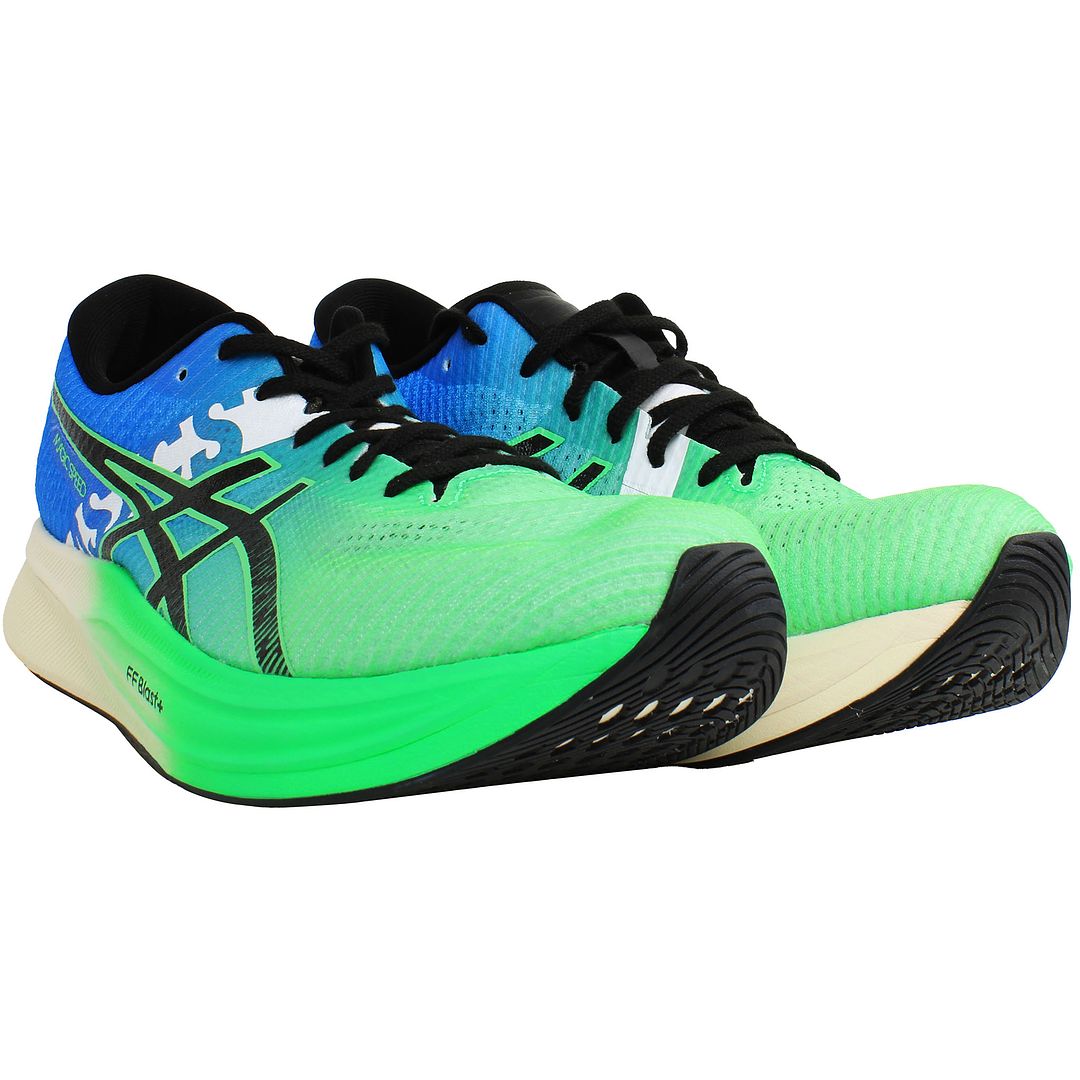 Asics Magic Speed 2 Ekiden Mens Green Running Shoes